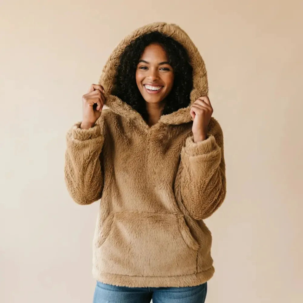 Huggi Flauschiger Hoodie